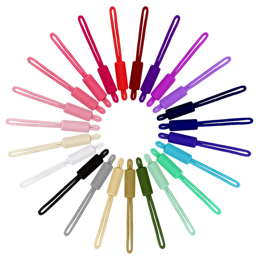 10PCS Long Handle Zipper Pullers Zipper Slider Extension Rope Garment Bag Zipper Repair Tools DIY Sewing Supplies