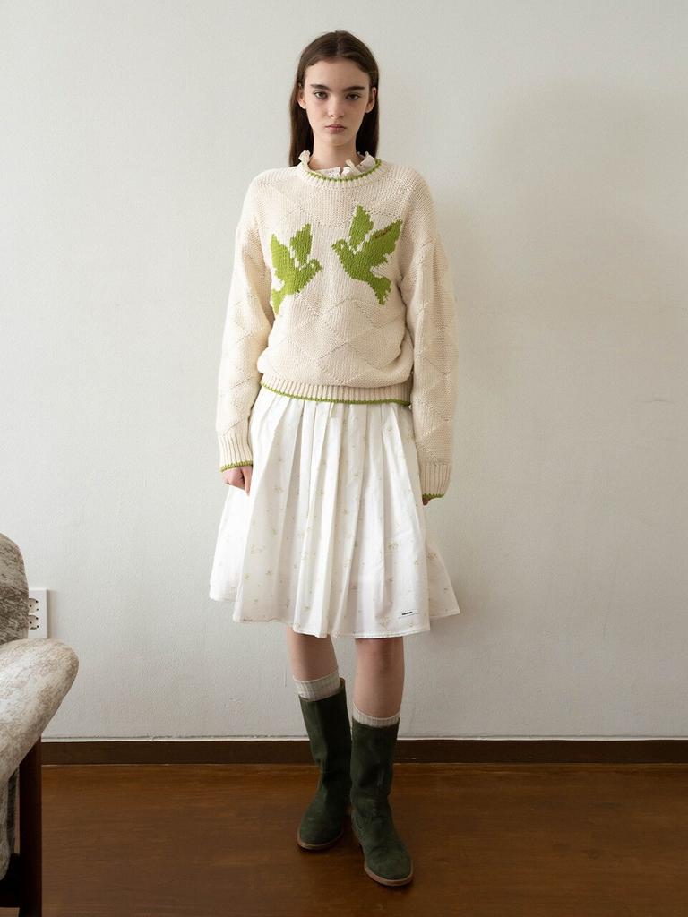Mwimwieleu Bird Jacquard Pullover Mu2611Po103M