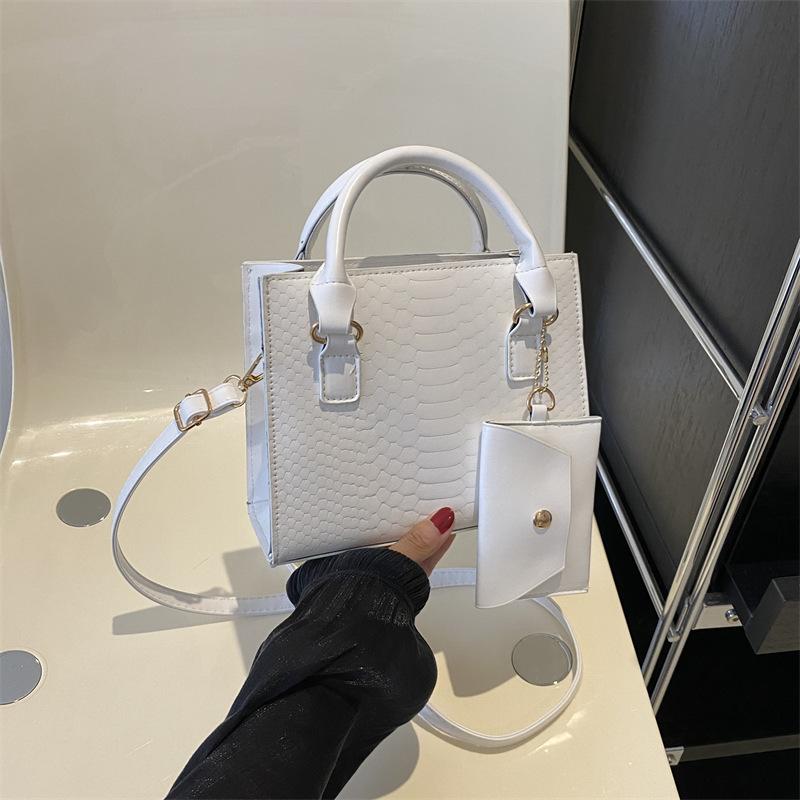 Women'S Bag, Small Square Bag, Niche Foreign Style Handbag, Crocodile Pattern Child And Mother Shoulder Bag, Messenger Bag Tide