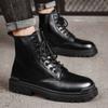 Fashion Men's Genuine Leather Winter Ankle Women Trekking Snow Black Designer Tactical Ankle Boots Outdoor for Men Work Shoes Sneakers