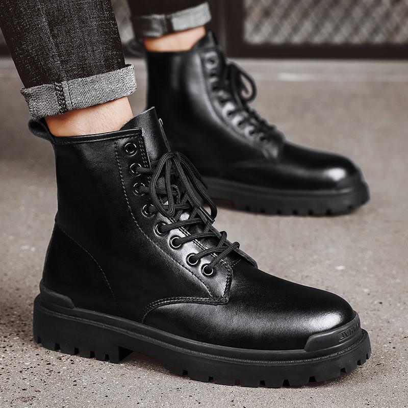 Мужские ботинки из натуральной кожи — фото 5