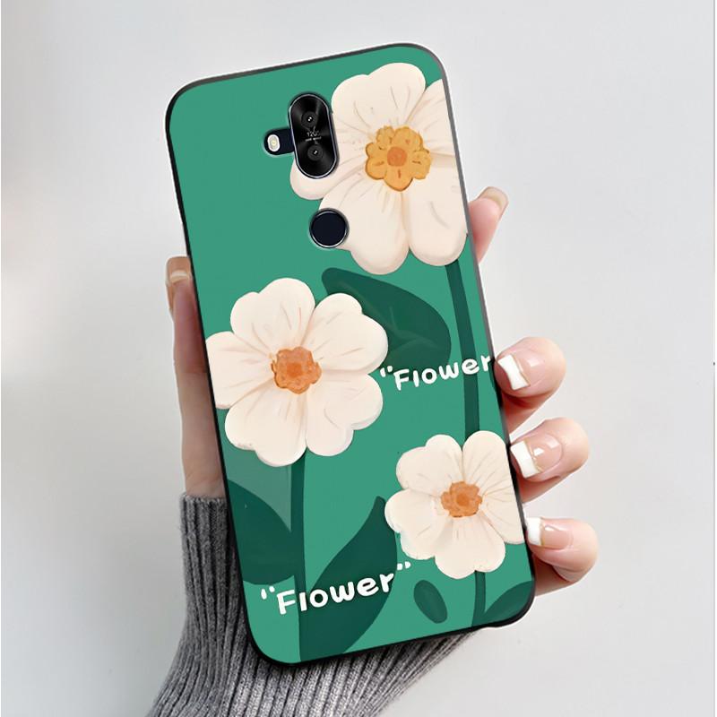 Luxury Fashion Flower For Asus Zenfone 5 Lite ZC600KL 5Q ZC600KL X017DA Silicone Phone Case Protective Back Shell Soft TPU Cover