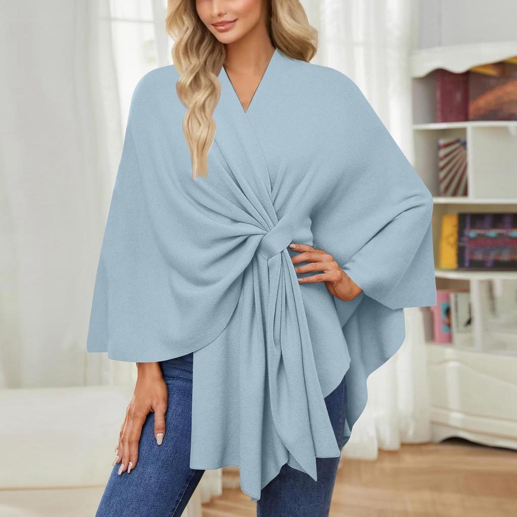 Women's Elegant Shawl Wraps Soft Open Front Sweater For Spring Fall Winter