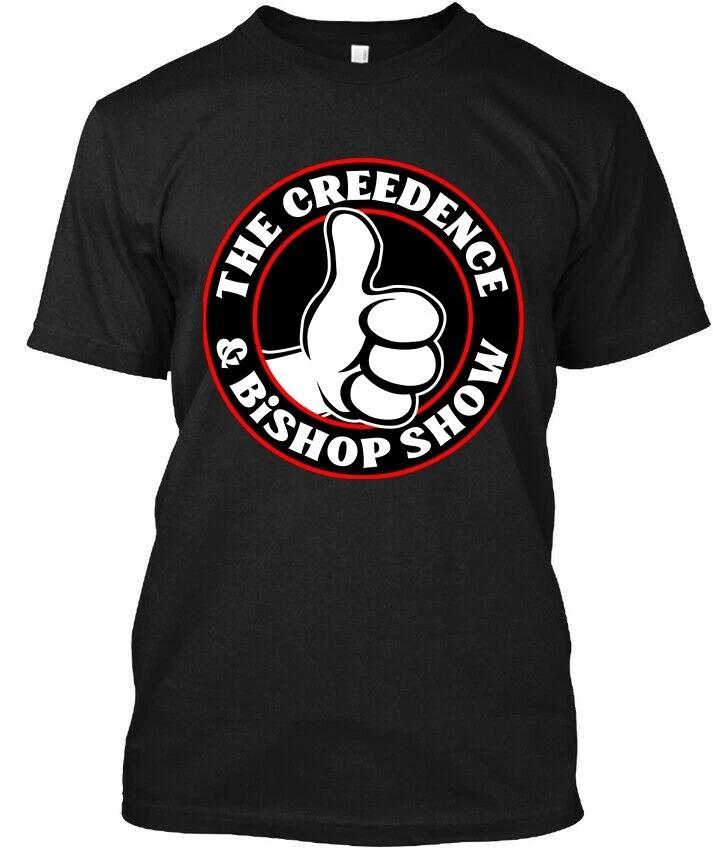 Men s and Women s T-shirts Limited New The Creedence & Bishop Show Comedy Podcast Retro Logo T-Shirt S-4XL XXXXL