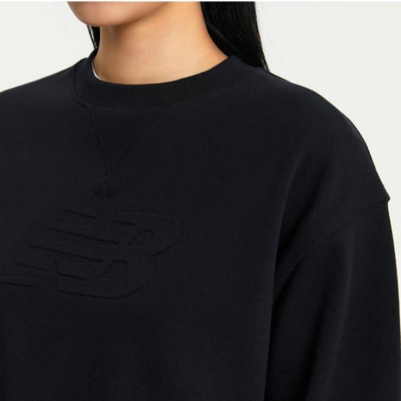 New Balance Long Sleeve Tee Nqj Nbnce4S082 19 Women S emboSSed Big Logo SweatShirt  Over