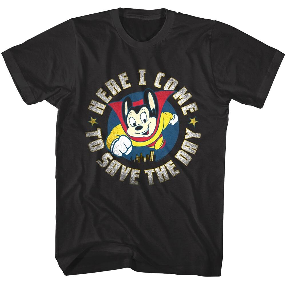 Mighty Mouse Here I Come Men T Shirt S