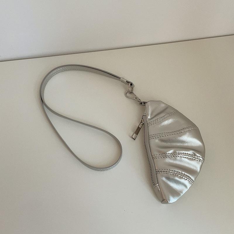 

Нишевая ретро-сумка для круассанов, сумка для мелочи, сумка для ключей, ожерелье на шею, женские милые изысканные модные универсальные аксессуары