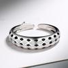 Chessboard Checker Ring Female Personality Finger Accessories New Style 925 Sterling Silver Ring Open Size Women Jewelry