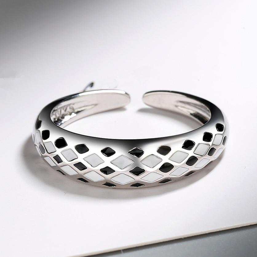 Inel cu tablă de șah, personalitate feminină, accesorii pentru degete, stil nou, inel din argint 925, dimensiune deschisă, bijuterii pentru femei