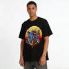 Racing Motocross Rider Sunset Graphic Casual Tee Pure Cotton T-shirt