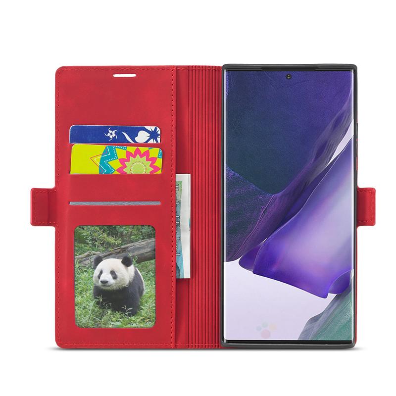 Skórzane Retro Etui z Klapką Portfel Dla Samsung Galaxy Note20 Ultra Note 20 Pro 10 Lite Plus 9 5G Pokrowiec na Telefon Magnetyczne Zapięcie Gniazdo na Kartę