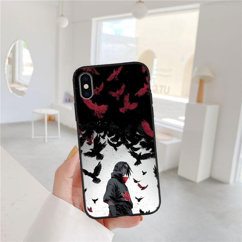 PP46 Naruto Akatsuki Soft Shell Phone Case for Samsung Galaxy S20 S21 S22 Ultra FE + Plus A21S A22 A24 A25 A26 A30 A30S A31