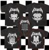 Washed Stray Kids Evil Skzoo Combo Peripheral Print Summer Short Sleeve
