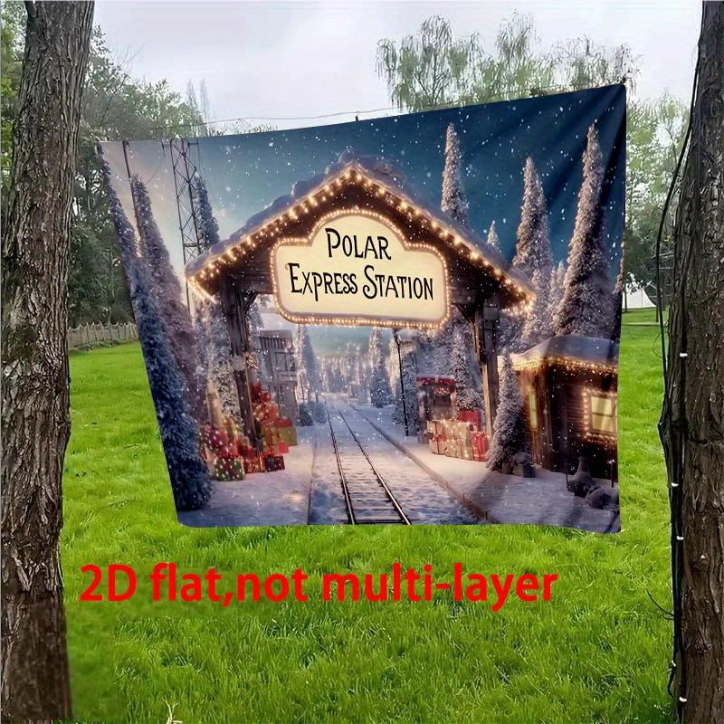 1 ks Polární expres Zimní říše divů Vlak Dekorace Pozadí Vánoční Pozadí Dekorace Pro Foto Studio Stánek Večírek