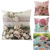 Beautiful Flower Printed Cushion Cover With Splash Waterproof Design For Home Decor