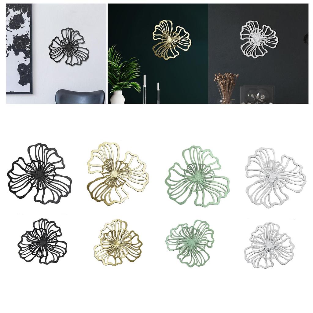 Metall Wandkunst Dekoration, Eisen Wanddekoration, Blumen Wandschild, Wandskulptur, Florale Wandbehang Dekoration für Wohnzimmer
