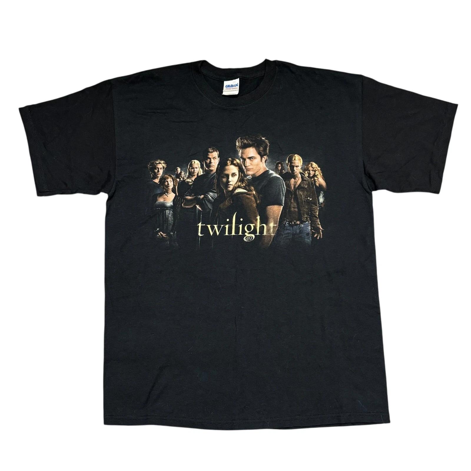 Vintage Twilight Movie Shirt Large Vampire Horror Promo Robert Pattinson Y2K Era S