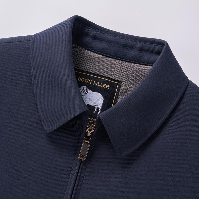 Men's Woolen Jacket - Business Casual for Middle-aged and Elderly
