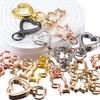 5pcs Openable Metal Sping Clasp Star Heart Cat Flower Ring Carabiner Keychain Bag Pet Dog Buckles Connector DIY Jewelry Making