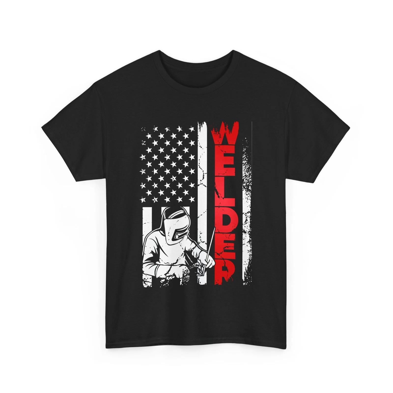 Welding American Flag Shirt, Welding Lovers Women Men Shirt, Welder T-shirt 3XL