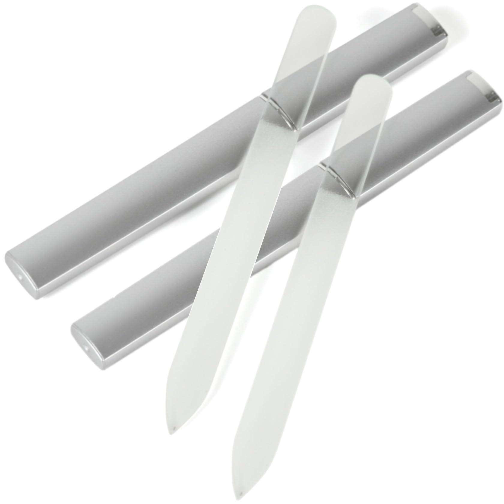 

Amazing Harmony Nail Glass Case Includes Nail Nail and Nail Polisher of File, Included, Double-Sided, Silver, File, Buffer, (Set 2) зелёный