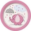 Talerzyki Na Baby Shower Dziewczynka 18Cm 8 Szt.