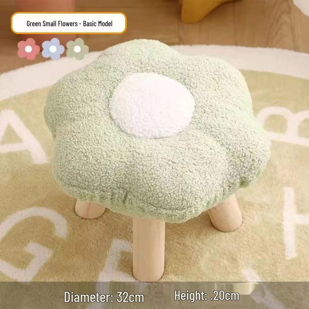 Cloud-Shaped Cute Flower Stool for Living Room or Kids' Bedroom