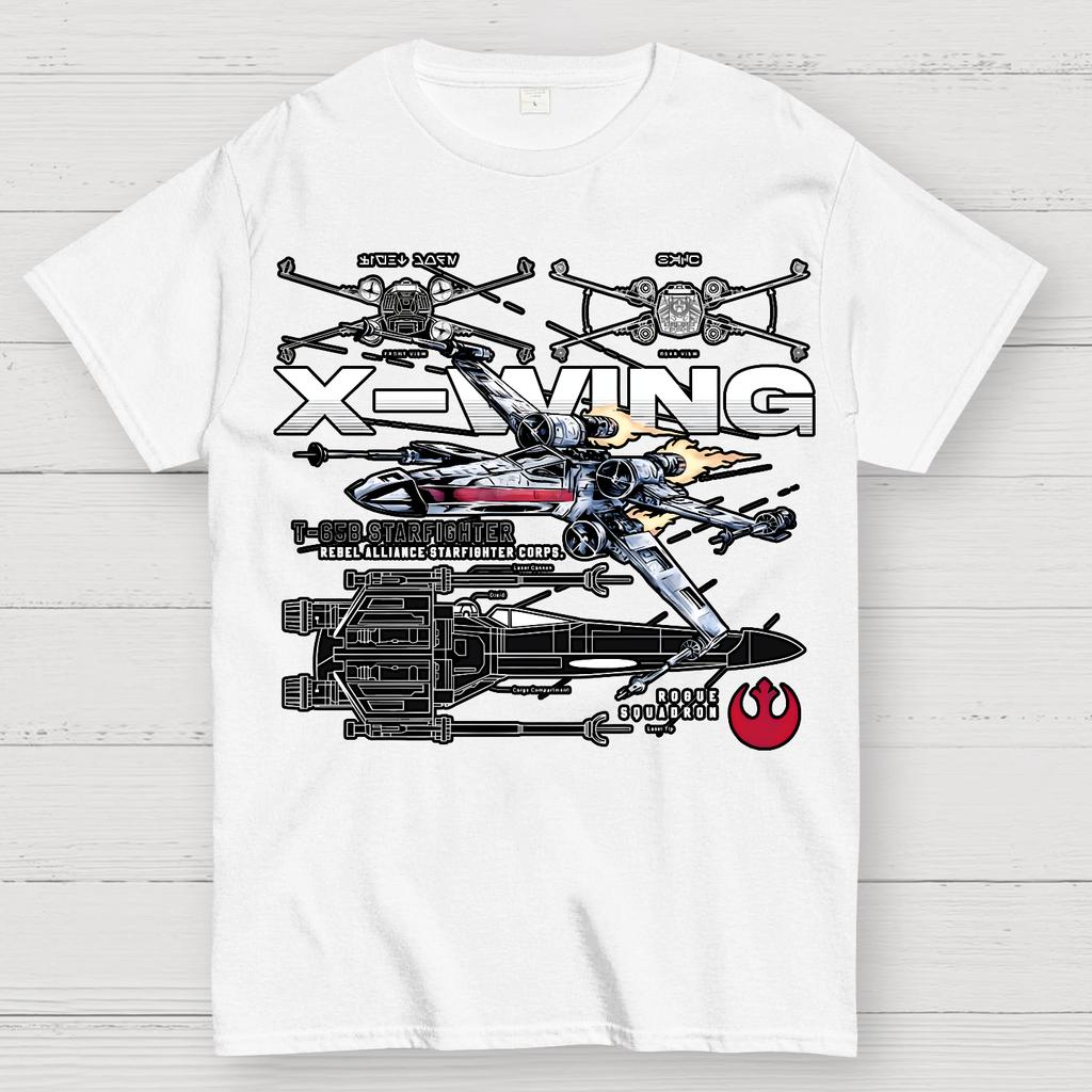 X-WING REBEL ALLIANCE Unisex 100% Cotton Geek T-shirt
