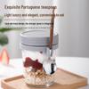 Oatmeal Portable Breakfast Blender Cup - Thickened Glass, Sealed for Milk or Salad