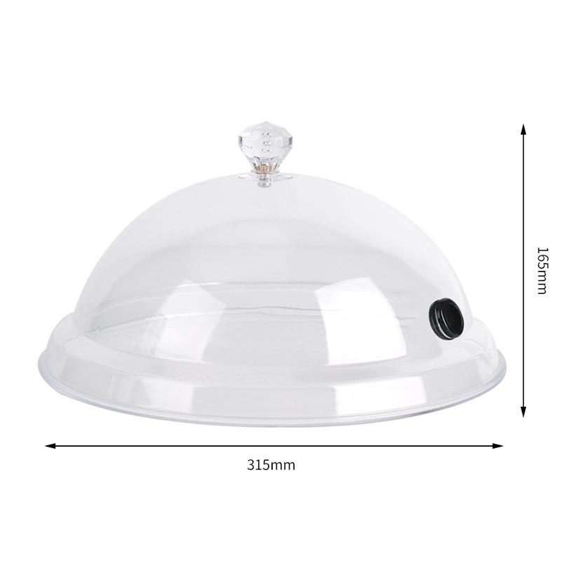 Portable Molecular Cuisine Smoke Hood Food Grade Lid Smoke Infuser Cold Smoke Generator Meat Burn Smokehouse Cooking BBQ Grill