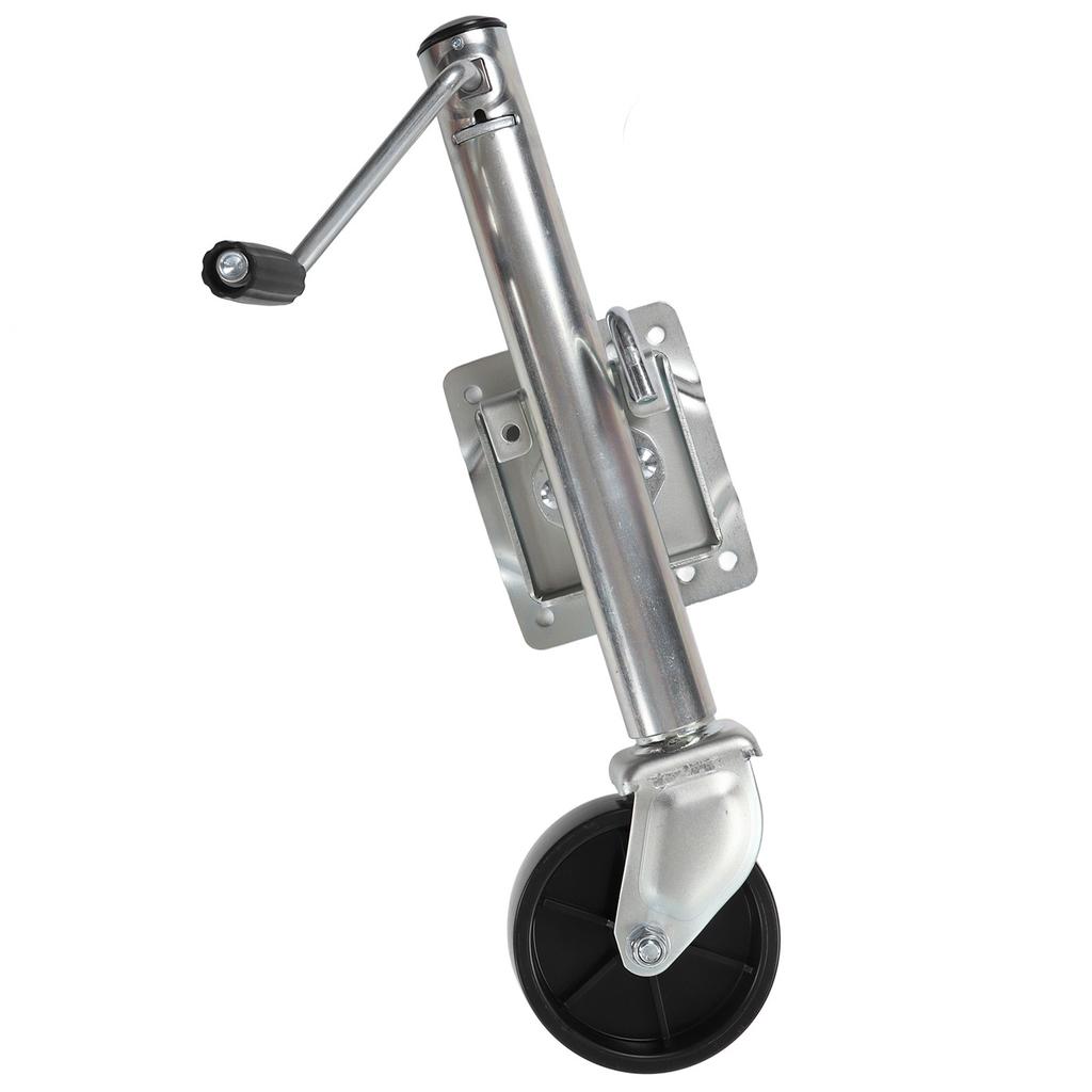 Heavy Duty Fold Up Trailer Jack 1200lbs Adjustable Swivel Trailer Tongue Jack with 6in Wheel for RV Heavy Duty Trailer Jack