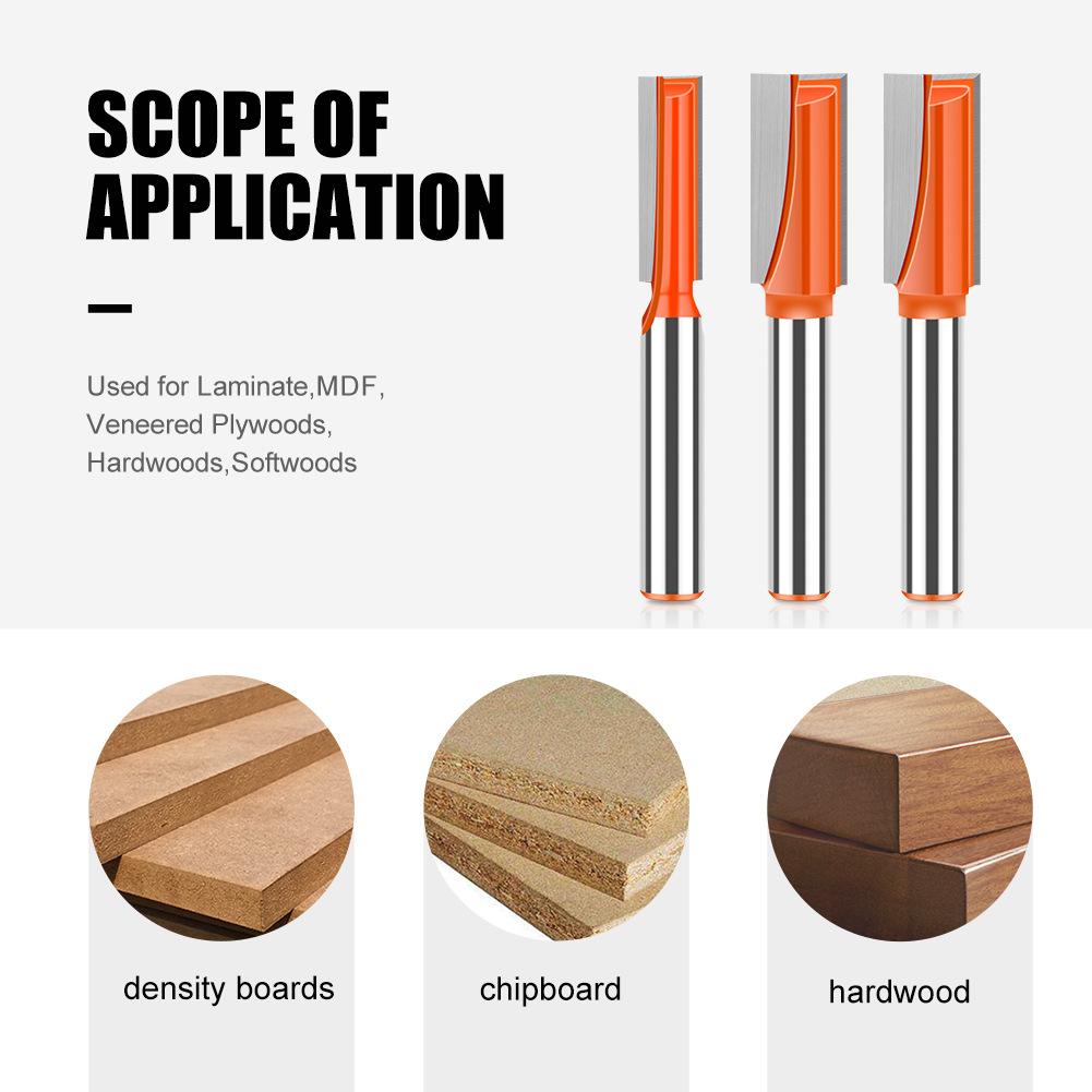 Woodworking Bottom Cleaning Knife Slotting Knife Woodworking Milling Cutter Notch Knife Trimming Machine Tool Head Grooving Straight Knife