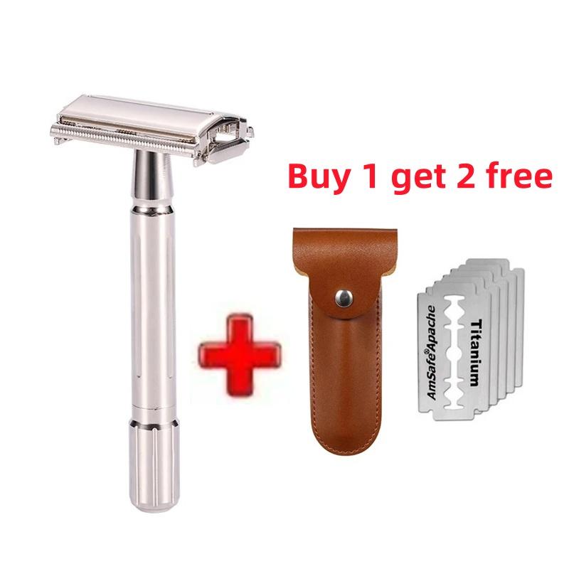 

Стальное лезвие Мягкая Двусторонняя Парикмахерская Бритва Классическая Мужская Бритва Регулируемая Безопасная Бритва Профессиональная Ручная Бритва Складная Бритва