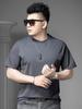 Ozhouzhan 2025 New Summer Short Sleeve T-shirt Men's Solid Bottoming Shirt Loose T-shirt Top Men's Half Sleeve