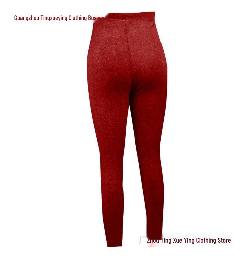 Pantalones Elásticos Elegantes de Lentejuelas para Uso Casual
