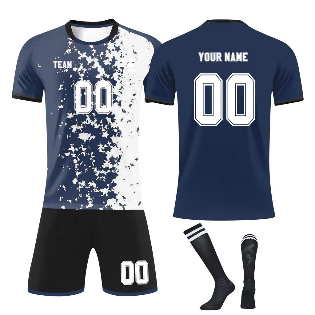 Personalised Shirts Kit Mens Girls With Number Custom Football Jerseys For Boys Training Suit