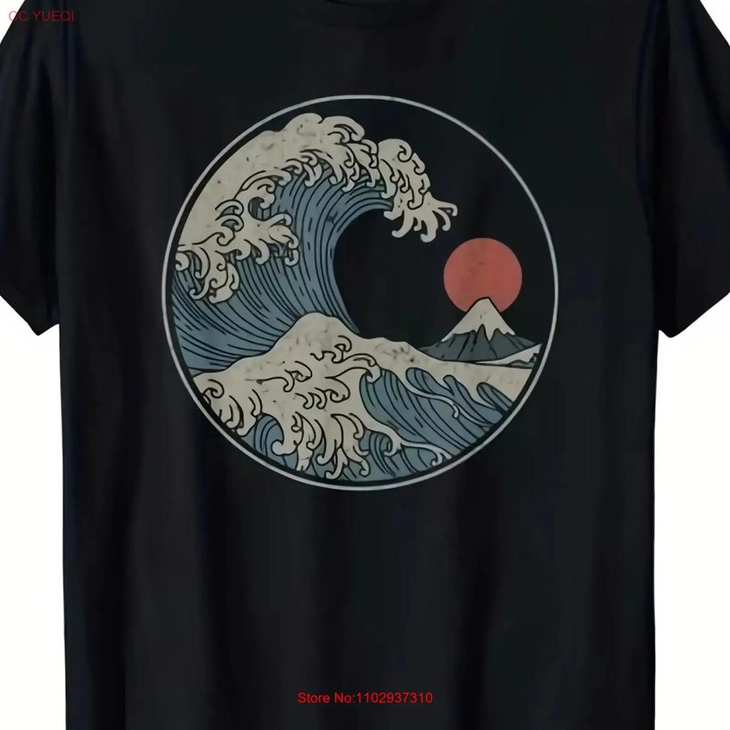 Unisexs Great Wave Off Kanagawa Japanese Art Tsunami T Shirt Hokusai Wav Vintage Designer Clothes Graphic Stretched Soft