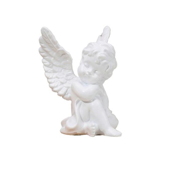 Little Angel Figurine Resin Cherub Angle Sculpture Remembrance Healing Sympathy Gift for Bedroom A