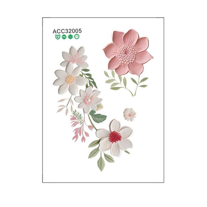 

Flower Pattern Wall Sticker Waterproof Light Switches Sticker for Home Decoration Detail Oriented Individuals