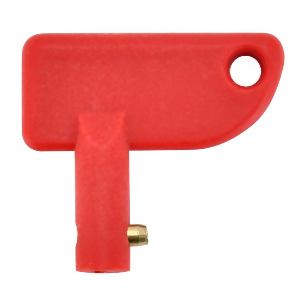 2X Battery Disconnect Switch Key Spare Mini Key Battery Disconnect Isolator Power Kill Switch Compatible with Marine Boat RV Car ATV Auto Truck Red
