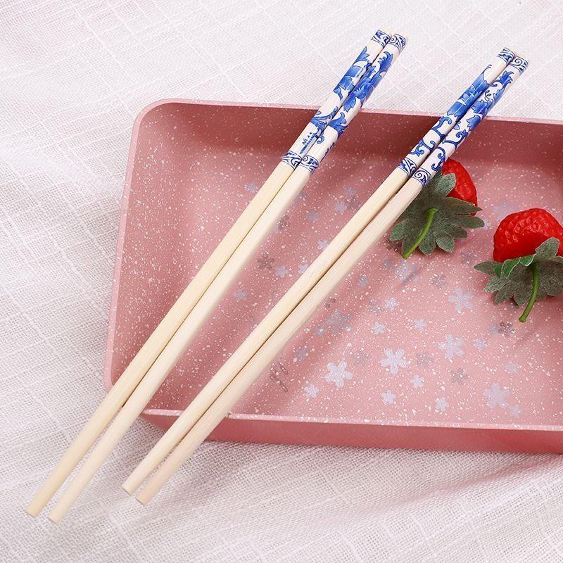 Blue and White Porcelain Printed Disposable Chopsticks
