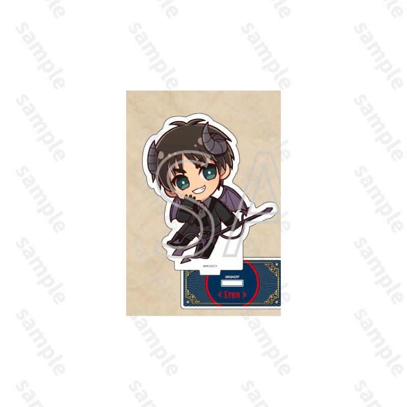 Attack On Titan Figure Game Peripherals Princess Cafe Angel And Devil Cute Version Acrylic Stands Collectible Ornaments Boy Toy