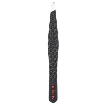 Professional Slant Tweezers, Black, 1pc