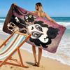 Edward Scissorhands Print Beach Towel, Large Soft Quick Dry Towel for Beach Camping Swimming