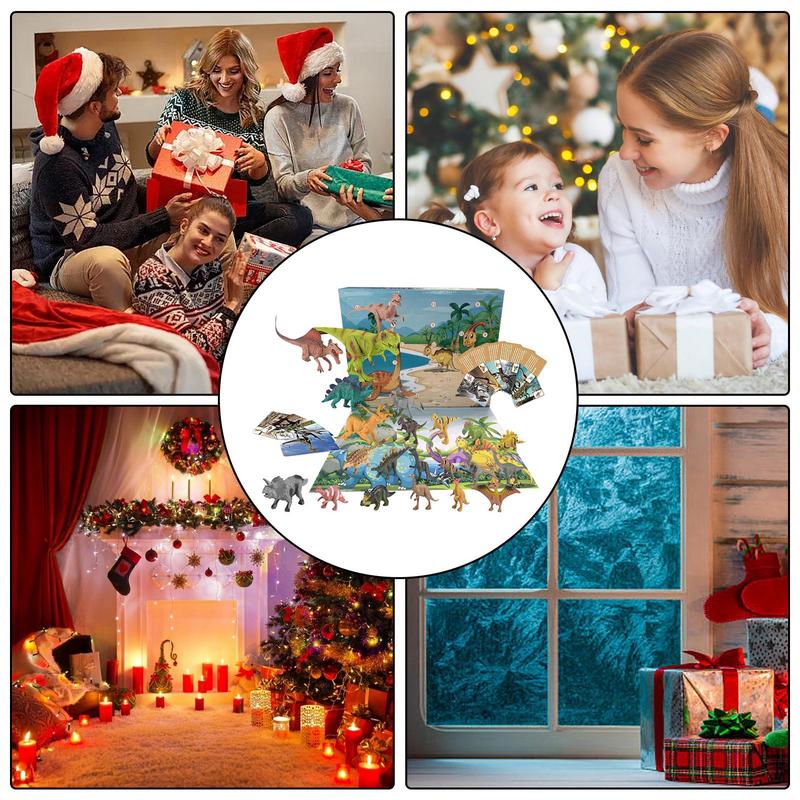 Dinosaur Advent Calendar 24 Days Dinosaur Christmas Countdown Calendar Toys Dino Toy Christmas Gift For Girls Boys