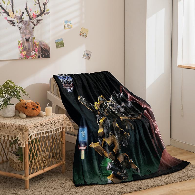 Transformers Series Flannel Blanket 3D Printed Sofa Blanket Thickened Blanket