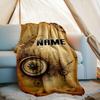 240Gm2 Adventure Compass Outdoor Customize Your Name Blanket Cozy Soft Lightweight Allseason Multipurpose Blanket For Travel Camping Picnics Sofa