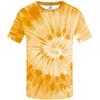 Summer new men's round neck 3D printed short sleeved t-shirt with digital multi-color tie dye
