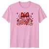 Love Xoxo Decorative Hearts Design Unisexs TShirt Valentines Day Gift For Her
