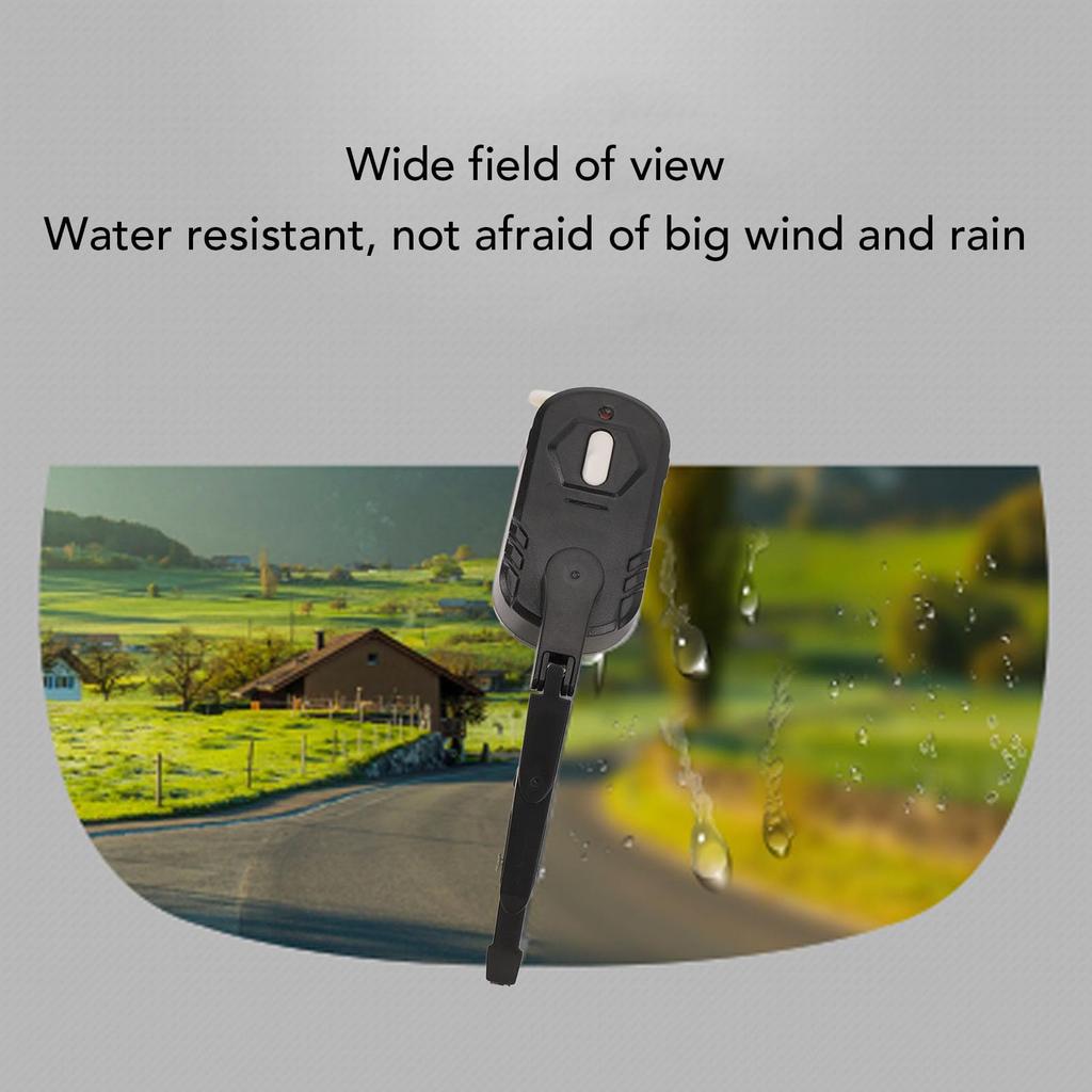 Rechargeable Motorcycle Helmet Windshield Wiper for Most Extension for Motorcycle and Electric Car Helmets Wiper, Helmets, 2-Speed Switch, Bracket,
